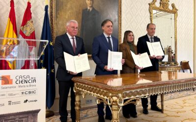 El CSIC, Unicaja, el Ayuntamiento de Salamanca y la Junta de Castilla y León definen la puesta en marcha de la Casa de la Ciencia ‘María la Brava’